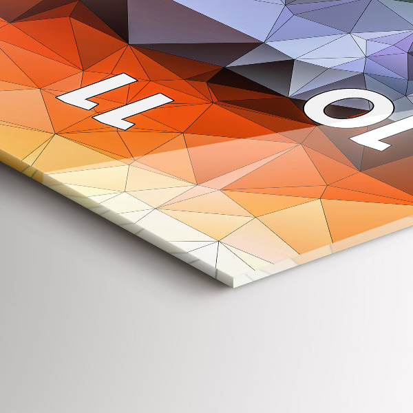 Téglalap alakú üvegóra Színes emberi szem