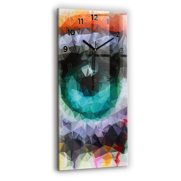 Téglalap alakú üvegóra Színes emberi szem