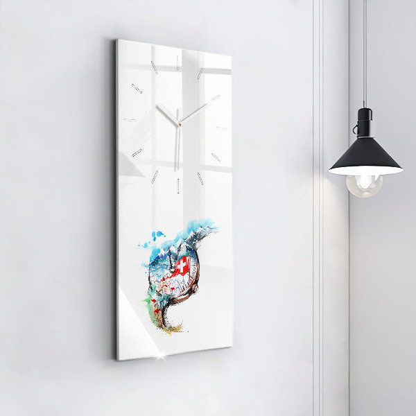 Téglalap alakú üvegóra Svájci óra