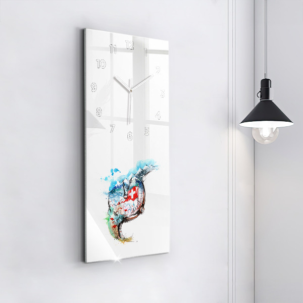 Téglalap alakú üvegóra Svájci óra