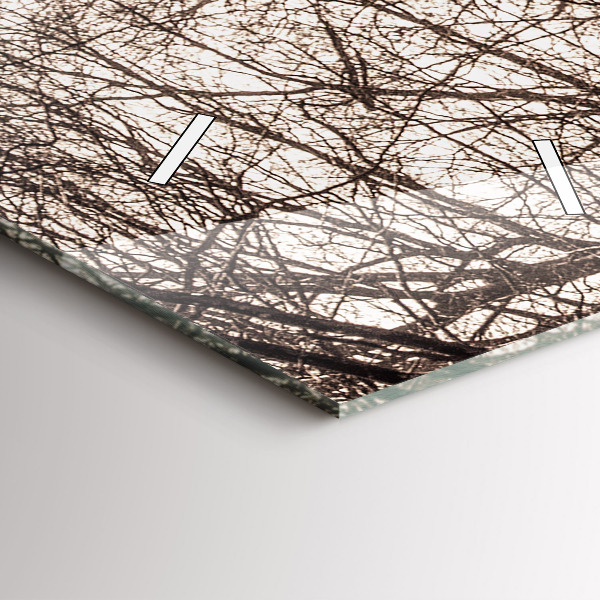 Téglalap alakú üvegóra Erdei ösvény szépia