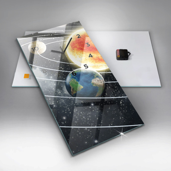 Téglalap alakú üvegóra A naprendszer