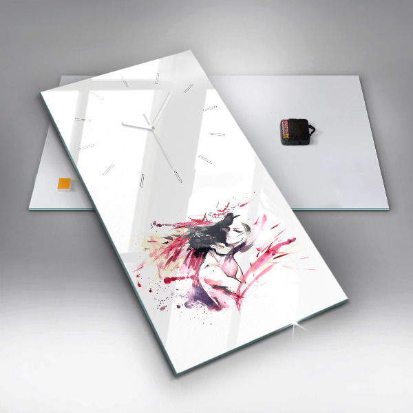 Téglalap alakú üvegóra Szerelmesek absztrakció