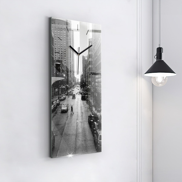 Téglalap alakú üvegóra Chicago City Streets