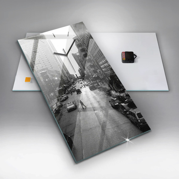 Téglalap alakú üvegóra Chicago City Streets