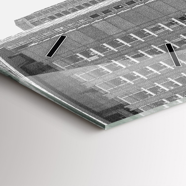 Téglalap alakú üvegóra Chicago City Streets