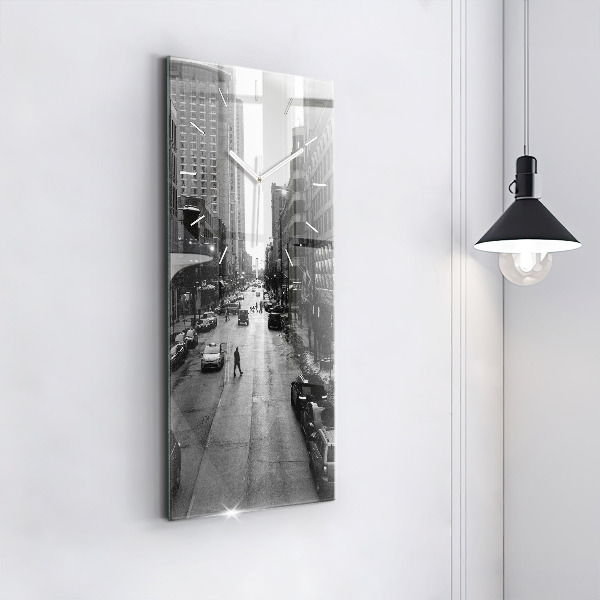 Téglalap alakú üvegóra Chicago City Streets