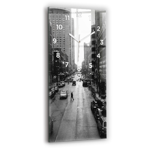 Téglalap alakú üvegóra Chicago City Streets