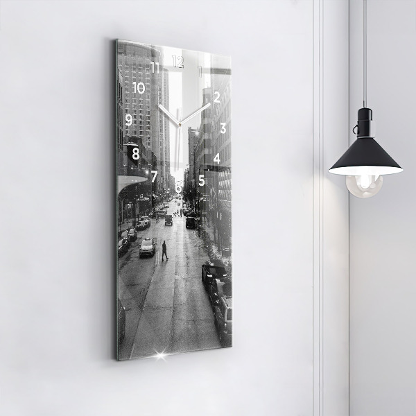 Téglalap alakú üvegóra Chicago City Streets