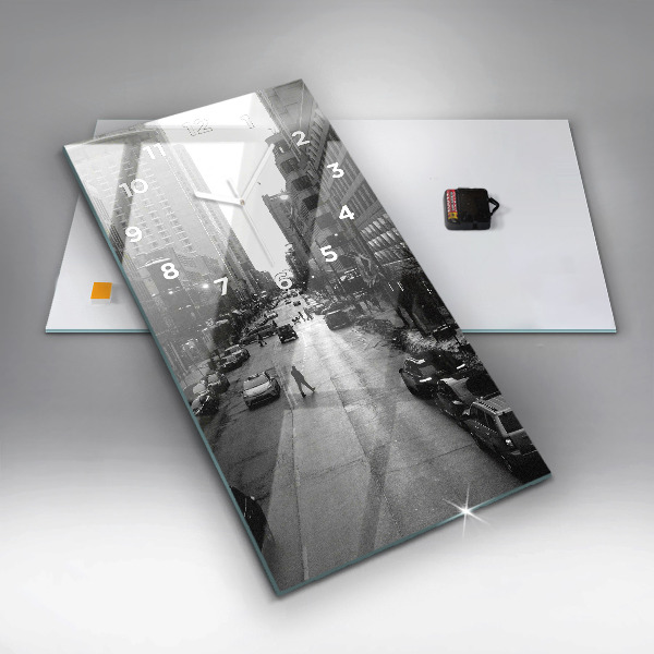 Téglalap alakú üvegóra Chicago City Streets