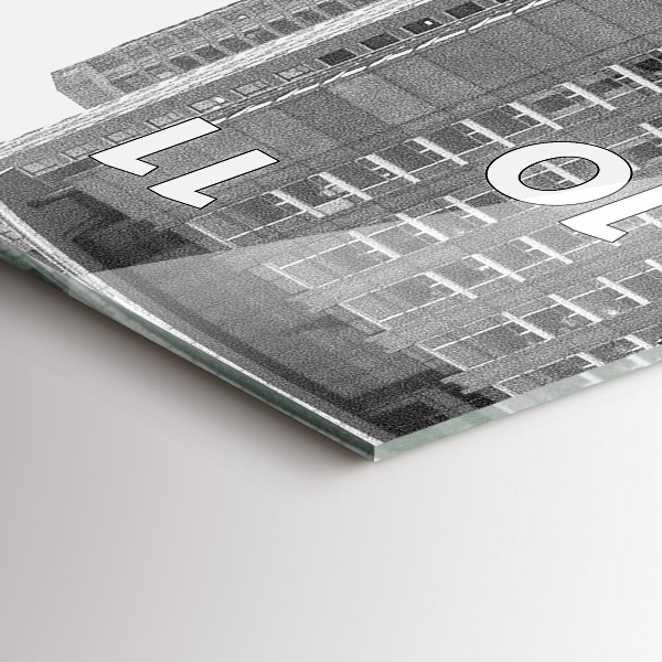 Téglalap alakú üvegóra Chicago City Streets