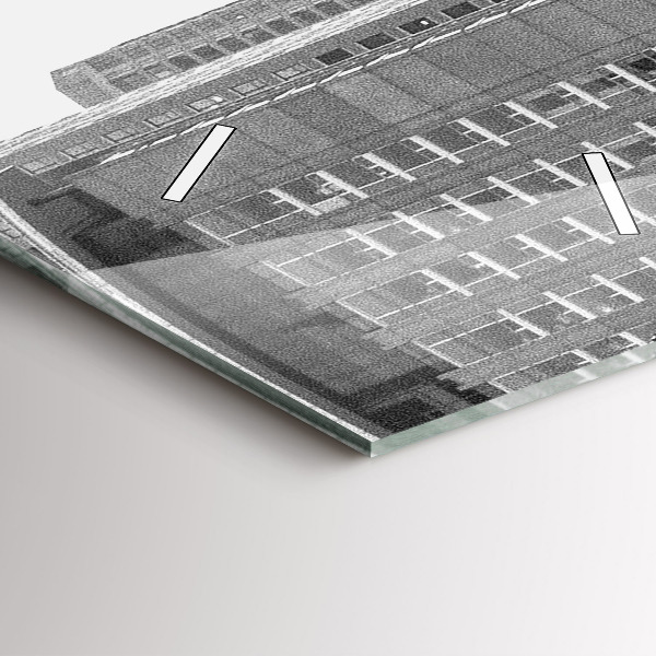 Téglalap alakú üvegóra Chicago City Streets