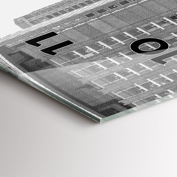 Téglalap alakú üvegóra Chicago City Streets