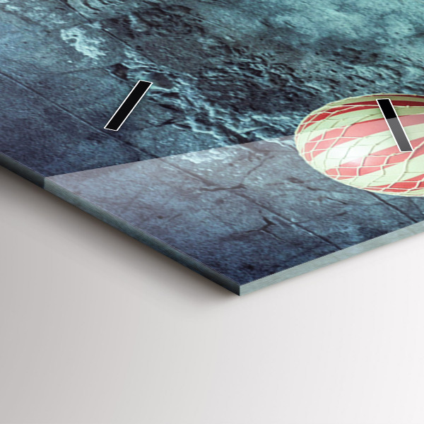 Téglalap alakú üvegóra Festett léggömbök