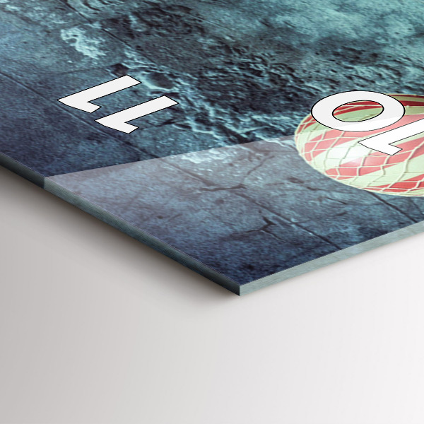 Téglalap alakú üvegóra Festett léggömbök