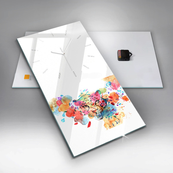 Téglalap alakú üvegóra Absztrakt vadmacska