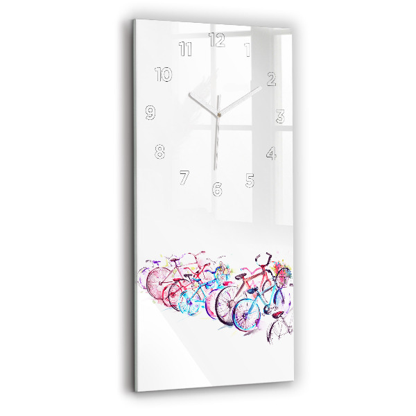 Téglalap alakú üvegóra Színes városi kerékpárok