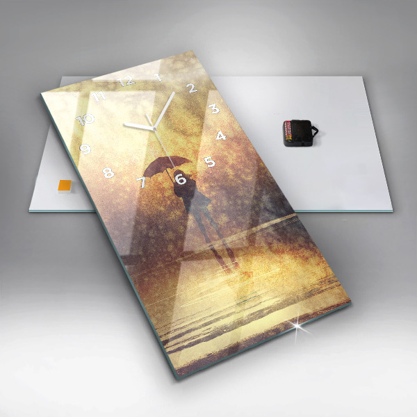 Téglalap alakú üvegóra nő esernyő