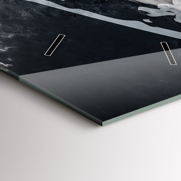 Téglalap alakú üvegóra Nő - akvarell