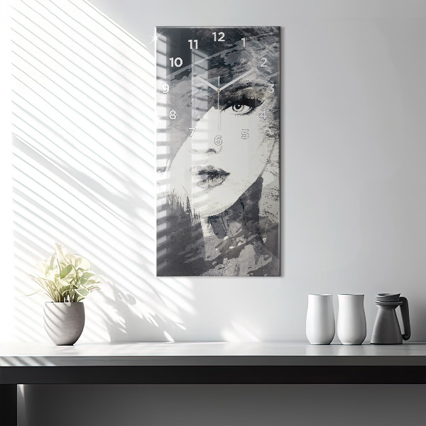 Téglalap alakú üvegóra Nő - akvarell