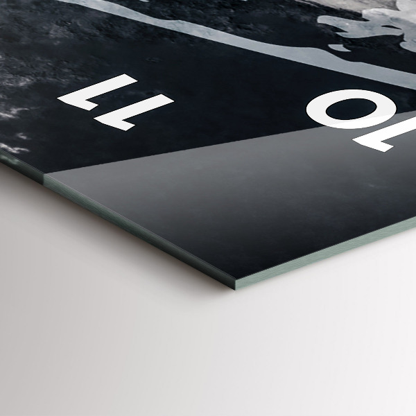 Téglalap alakú üvegóra Nő - akvarell