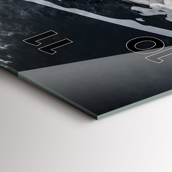 Téglalap alakú üvegóra Nő - akvarell