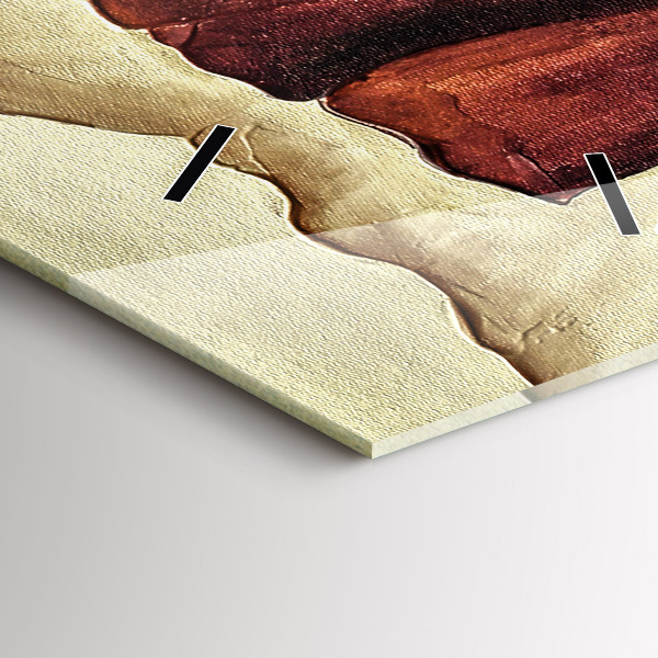 Téglalap alakú üvegóra Festett mák