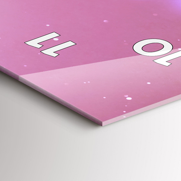 Téglalap alakú üvegóra Absztrakciós könyv