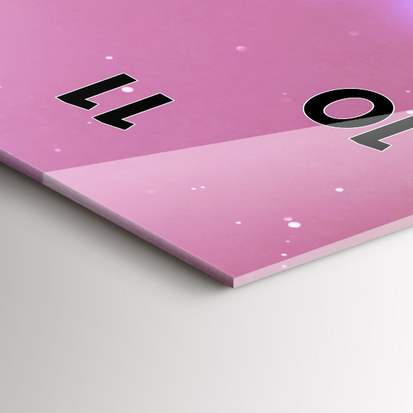 Téglalap alakú üvegóra Absztrakciós könyv