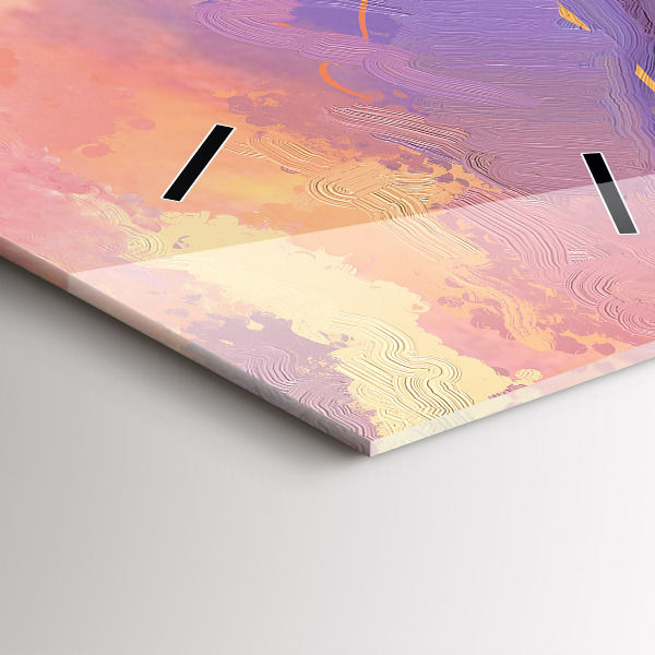 Téglalap alakú üvegóra Táj a természet és a virágok