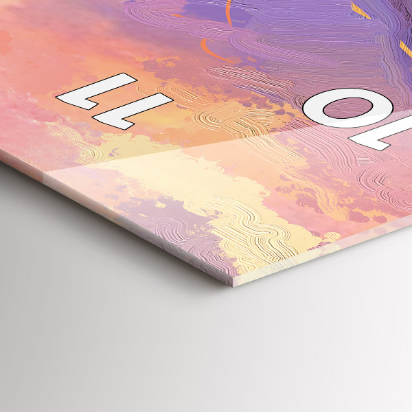 Téglalap alakú üvegóra Táj a természet és a virágok