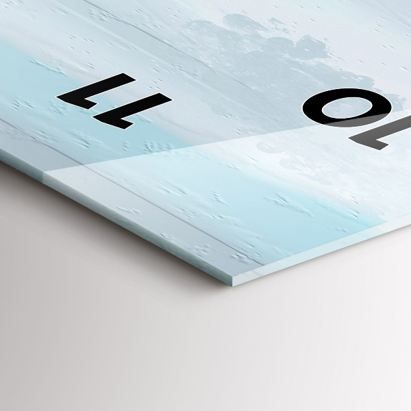 Téglalap alakú üvegóra Absztrakt híd