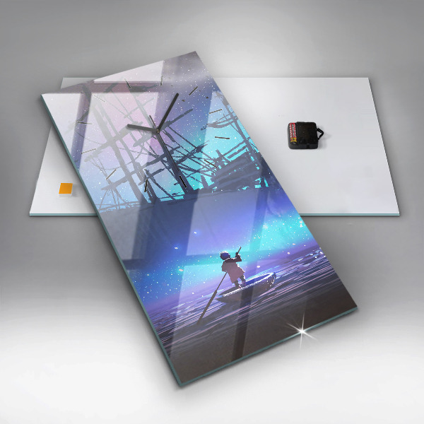 Téglalap alakú üvegóra Fantasy vitorlás hajó