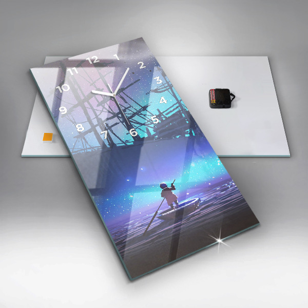 Téglalap alakú üvegóra Fantasy vitorlás hajó