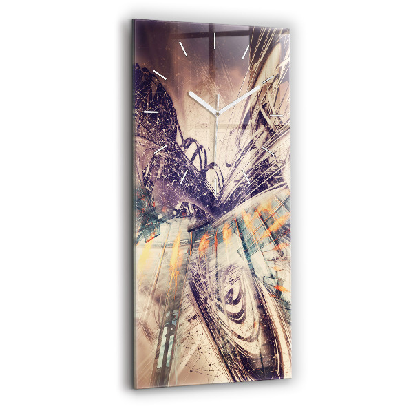 Téglalap alakú üvegóra Absztrakt mechanizmus