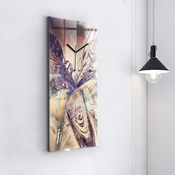 Téglalap alakú üvegóra Absztrakt mechanizmus