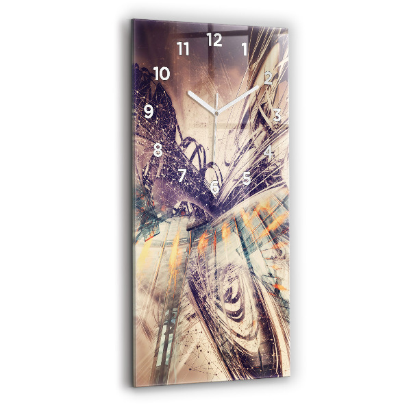 Téglalap alakú üvegóra Absztrakt mechanizmus