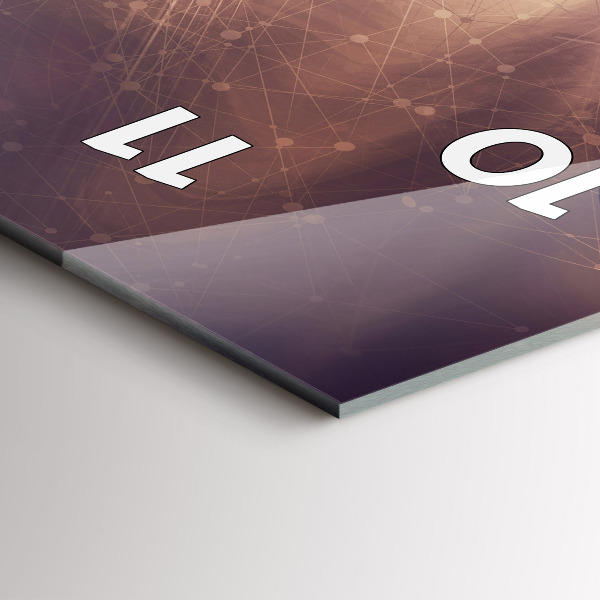 Téglalap alakú üvegóra Absztrakt mechanizmus