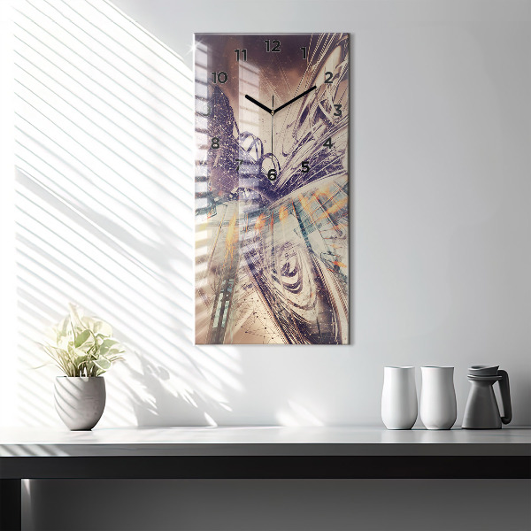 Téglalap alakú üvegóra Absztrakt mechanizmus