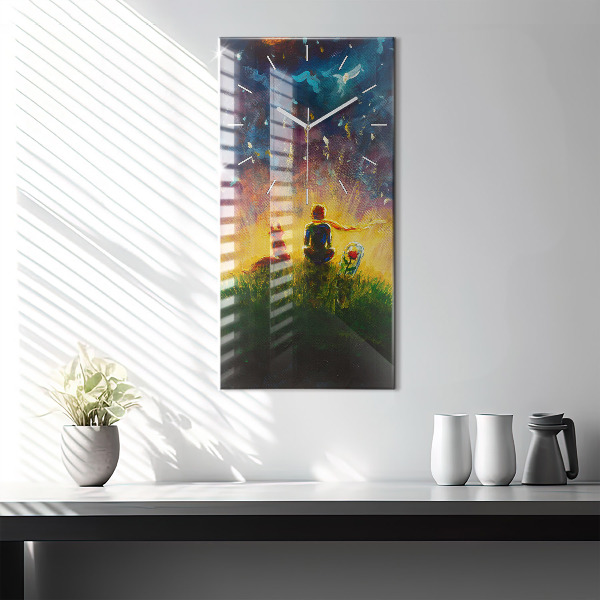 Téglalap alakú üvegóra Absztrakció A kis herceg