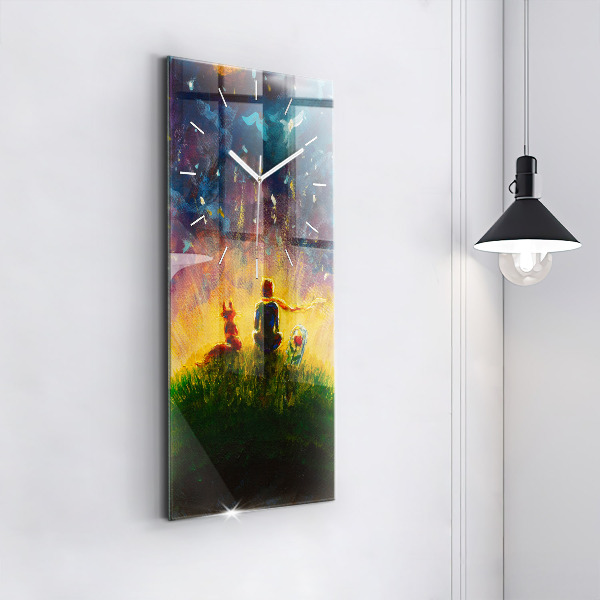 Téglalap alakú üvegóra Absztrakció A kis herceg