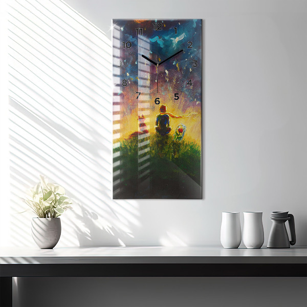 Téglalap alakú üvegóra Absztrakció A kis herceg