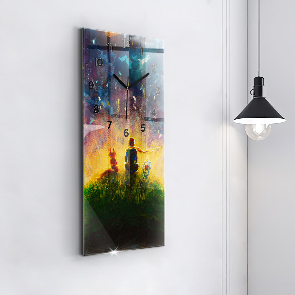 Téglalap alakú üvegóra Absztrakció A kis herceg