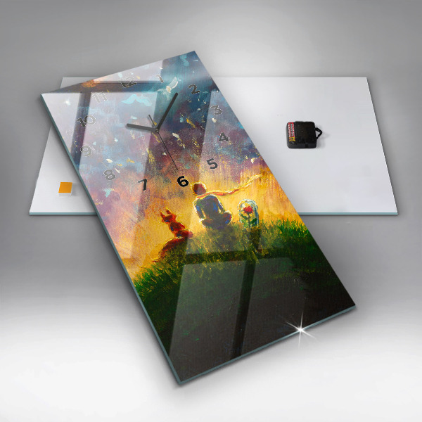 Téglalap alakú üvegóra Absztrakció A kis herceg