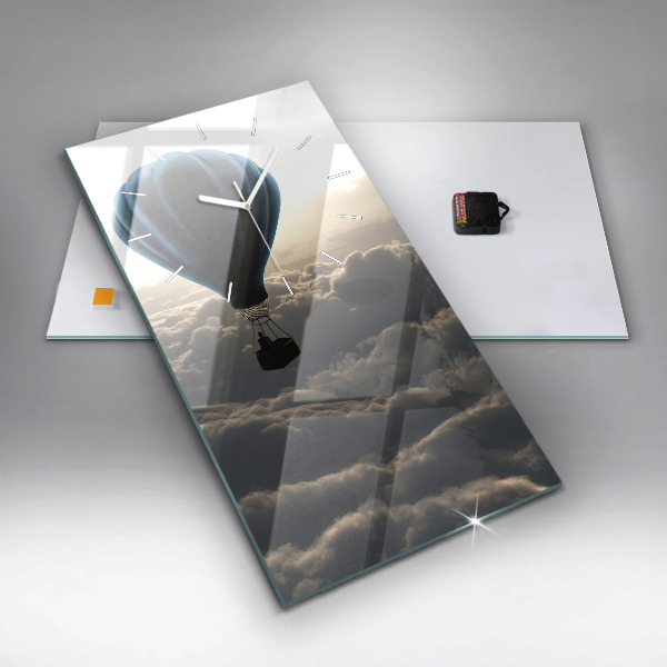 Téglalap alakú üvegóra Léggömb az égen