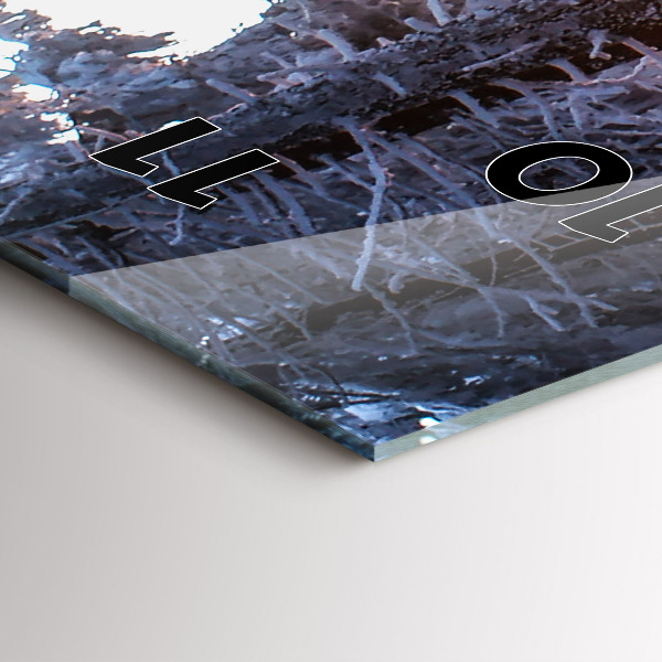 Téglalap alakú üvegóra Sunset Forest