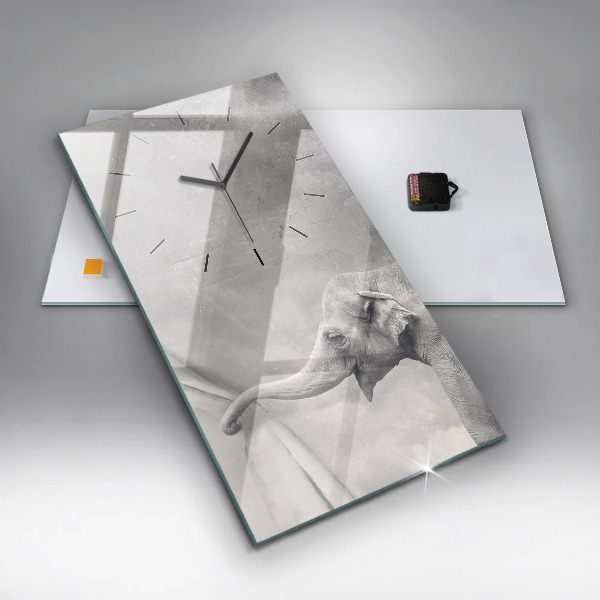 Téglalap alakú üvegóra Elefánt