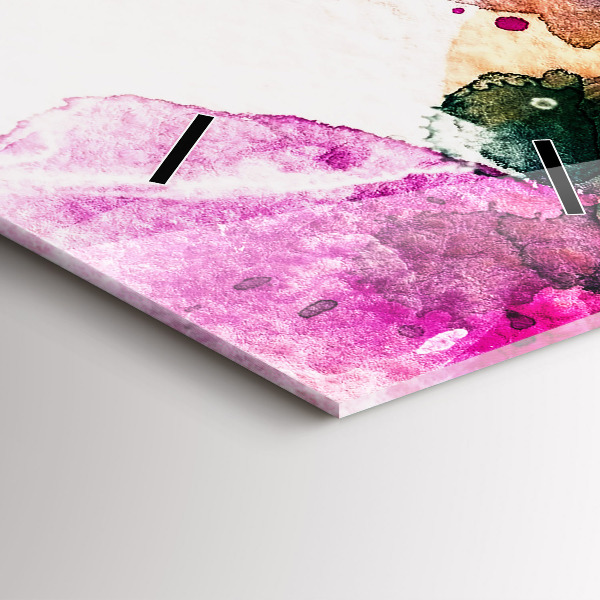 Téglalap alakú üvegóra Absztrakt nő arcát