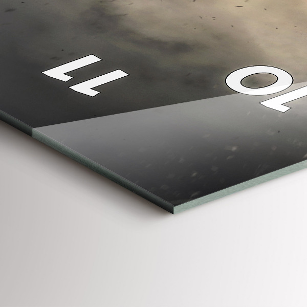 Téglalap alakú üvegóra Fists Strength Power