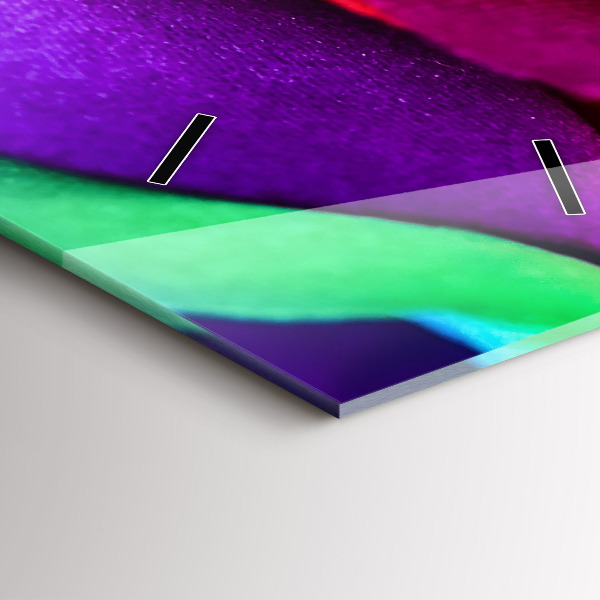 Téglalap alakú üvegóra Szivárvány rózsa